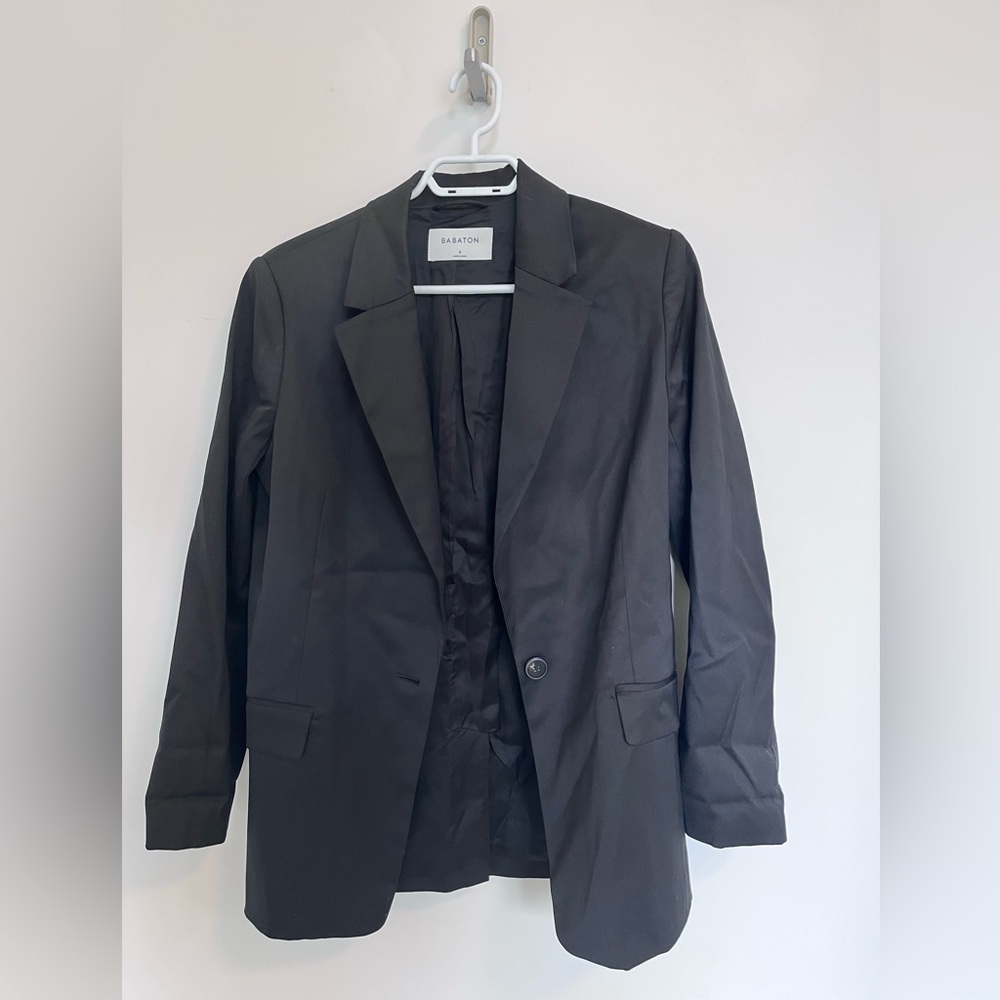 Aritzia Babaton Black Oversized Blazer Size 6